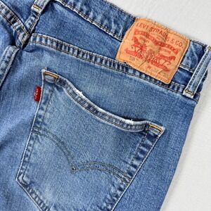 Levis 514 Straight Fit Jeans Mens 34x30 (33x29) Western Grunge Medium Wash‎ Punk